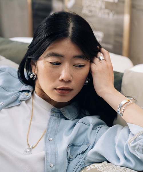 Nothing And Others(ナッシングアンドアザーズ)の「「Nothing And Others/ナッシングアンドアザーズ」Moral Drop Code Necklace(ネックレス・レディース・ブラウン/グレー・FREE)」の3枚目の写真