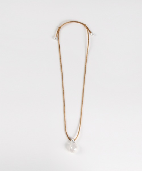 Nothing And Others(ナッシングアンドアザーズ)の「「Nothing And Others/ナッシングアンドアザーズ」Moral Drop Code Necklace(ネックレス・レディース・ブラウン/グレー・FREE)」の6枚目の写真
