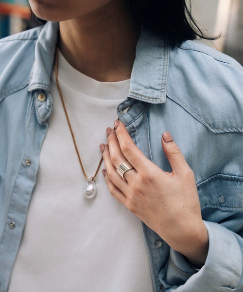 Nothing And Others(ナッシングアンドアザーズ)の「「Nothing And Others/ナッシングアンドアザーズ」Moral Drop Code Necklace(ネックレス・レディース・ブラウン/グレー・FREE)」の12枚目の写真