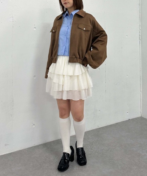 archives(アルシーヴ)の「’ピンタックコットンシャツ’(シャツ/ブラウス・レディース・オフホワイト/ブルー/ネイビー・MEDIUM)」の17枚目の写真