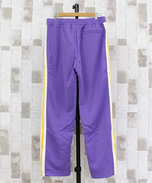 NERDY（ノルディ）の「NERDY ブロックトラックパンツ NY Block Track Pants（スウェットパンツ・メンズ・パープル・M）」の2枚目の写真
