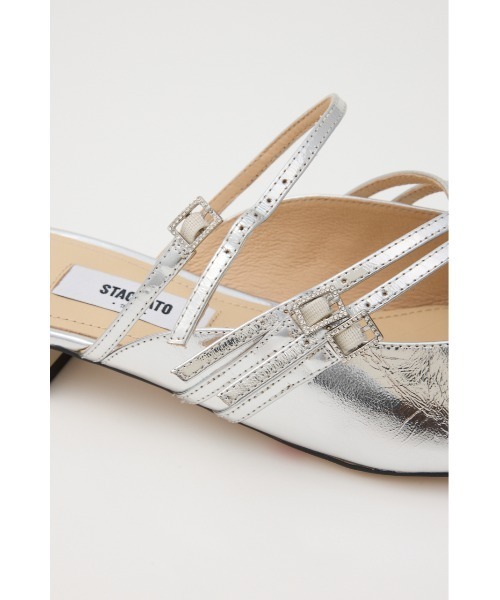 STACCATO（スタッカート）の「ソフティクロスフベルトラット（パンプス・レディース・シルバー/ライトブラック・23cm/23.5cm/24cm/24.5cm/22.5cm）」の11枚目の写真