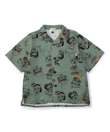 F.O.KIDS（エフオーキッズ）の「F.O.KIDS/エフオーキッズ 総柄オープンカラーシャツ 4色展開（シャツ/ブラウス）」