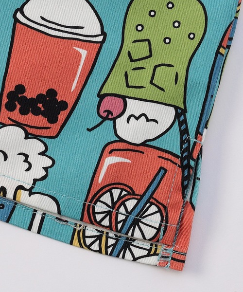 F.O.KIDS（エフオーキッズ）の「F.O.KIDS/エフオーキッズ 総柄オープンカラーシャツ 4色展開（シャツ/ブラウス・キッズ・キナリ/ブルー/カーキ/チャコール・140/130/120）」の12枚目の写真