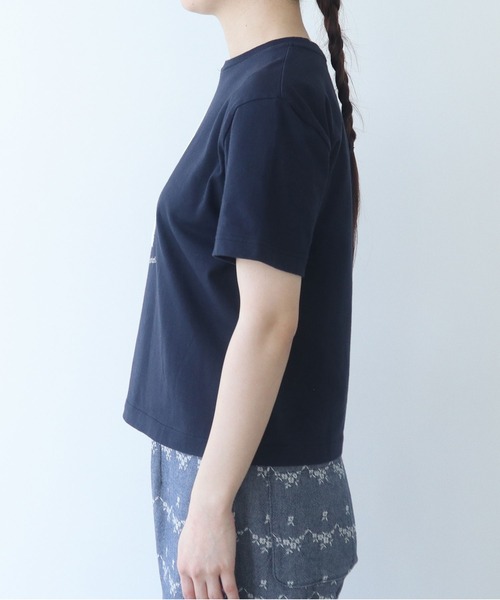 bulle de savon（ビュルデサボン）の「しょんぼり犬刺繍Tシャツ（Tシャツ/カットソー・レディース・ネイビー/レッド/オートミール・FREE）」の20枚目の写真