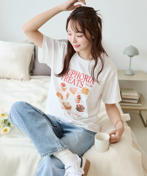 25春夏★ダブルクォーテーションTシャツ【各色】 セール】WEGO/【25年春夏新作☆WEB限定】グラフィックTシャツ（T