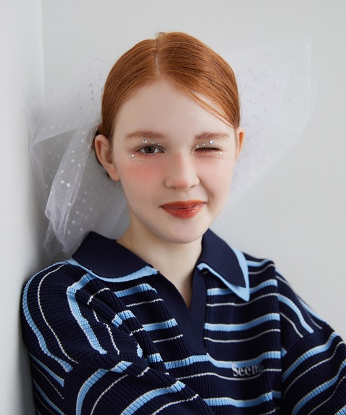 Seemi. byNICECLAUP（ シーミーバイナイスクラップ）の「【Seemi.】ラガーニット（ニット/セーター・レディース・アイボリー/ネイビー系/ピンク系・FREE）」の18枚目の写真