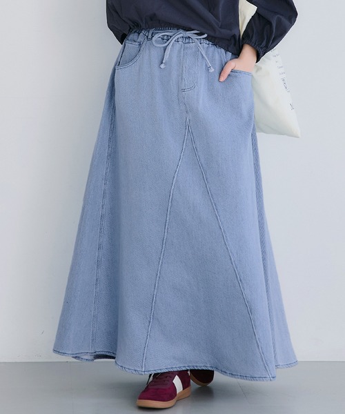セール】【WEB限定セール】度甘デニムフレアスカート（スカート