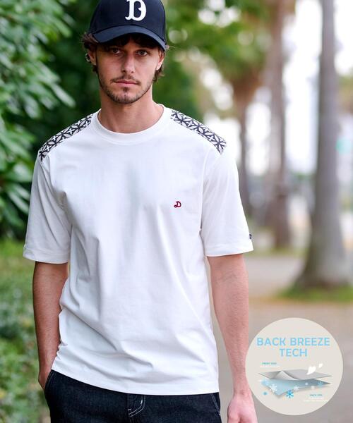 DRESSTERIOR / ドレステリア 【接触冷感/UVカット】バックブリーズテックロゴTシャツ 接触冷感/UVカット】バックブリーズテックロゴTシャツ（Tシャツ