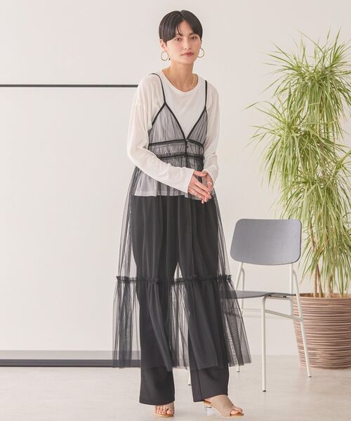 AMERICAN HOLIC（アメリカンホリック）の「チュールキャミワンピース（ワンピース・レディース・レオパード/ブラック・FREE）」の8枚目の写真