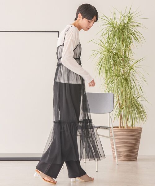 AMERICAN HOLIC（アメリカンホリック）の「チュールキャミワンピース（ワンピース・レディース・レオパード/ブラック・FREE）」の9枚目の写真