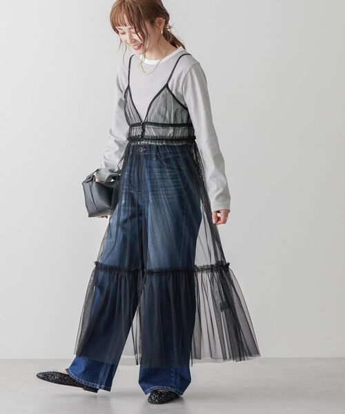 AMERICAN HOLIC（アメリカンホリック）の「チュールキャミワンピース（ワンピース・レディース・レオパード/ブラック・FREE）」の11枚目の写真