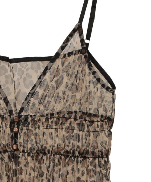 AMERICAN HOLIC（アメリカンホリック）の「チュールキャミワンピース（ワンピース・レディース・レオパード/ブラック・FREE）」の21枚目の写真