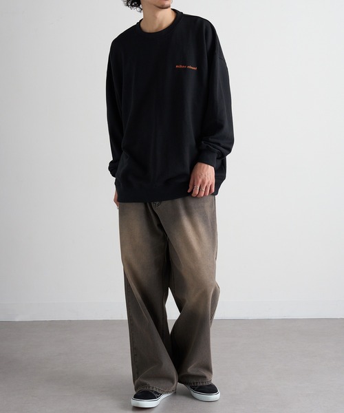 mihns closet(ミンズクローゼット)の「【mihns closet】ロゴ クルートレーナー 5752710(スウェット・メンズ・グレー/グリーン/ブラック・LL/L/M)」の9枚目の写真