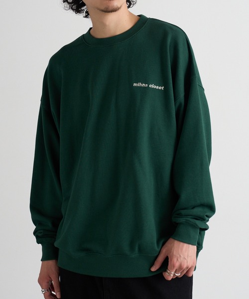 mihns closet(ミンズクローゼット)の「【mihns closet】ロゴ クルートレーナー 5752710(スウェット・メンズ・グレー/グリーン/ブラック・LL/L/M)」の20枚目の写真