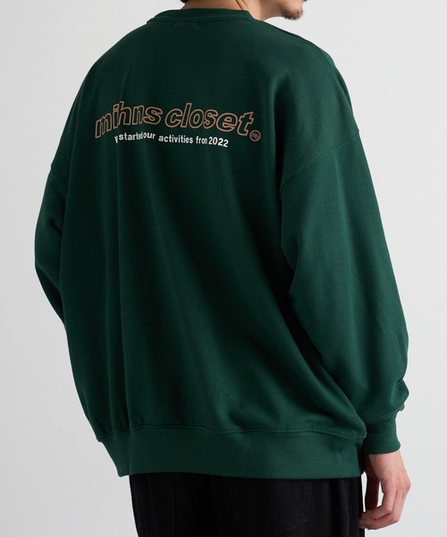 mihns closet(ミンズクローゼット)の「【mihns closet】ロゴ クルートレーナー 5752710(スウェット・メンズ・グレー/グリーン/ブラック・LL/L/M)」の19枚目の写真