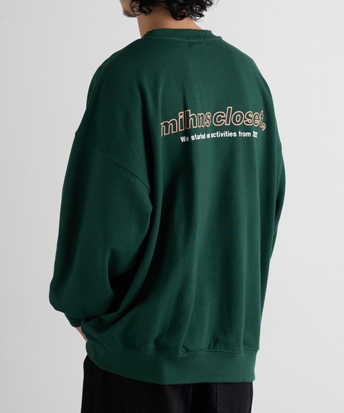 mihns closet(ミンズクローゼット)の「【mihns closet】ロゴ クルートレーナー 5752710(スウェット・メンズ・グレー/グリーン/ブラック・LL/L/M)」の18枚目の写真