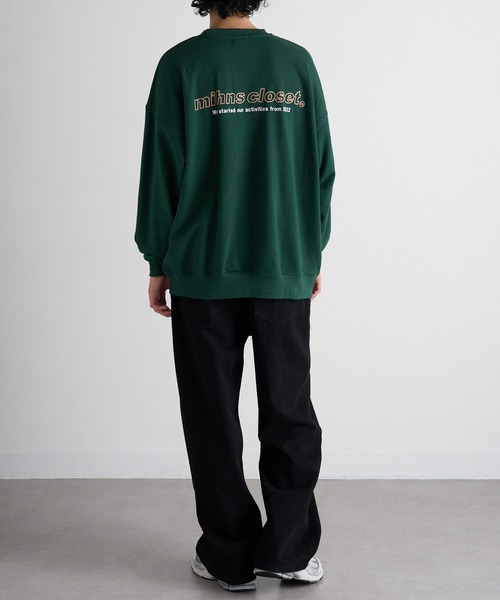 mihns closet(ミンズクローゼット)の「【mihns closet】ロゴ クルートレーナー 5752710(スウェット・メンズ・グレー/グリーン/ブラック・LL/L/M)」の21枚目の写真