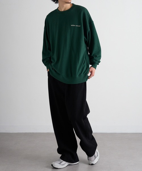 mihns closet(ミンズクローゼット)の「【mihns closet】ロゴ クルートレーナー 5752710(スウェット・メンズ・グレー/グリーン/ブラック・LL/L/M)」の22枚目の写真