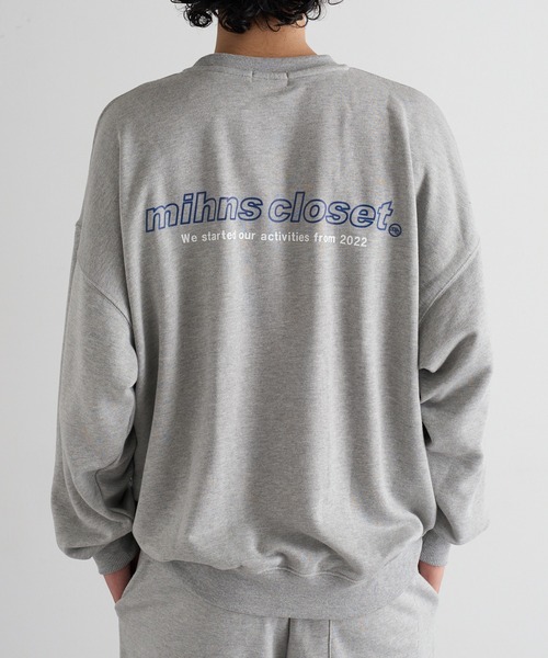 mihns closet(ミンズクローゼット)の「【mihns closet】ロゴ クルートレーナー 5752710(スウェット・メンズ・グレー/グリーン/ブラック・LL/L/M)」の10枚目の写真