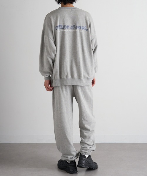 mihns closet(ミンズクローゼット)の「【mihns closet】ロゴ クルートレーナー 5752710(スウェット・メンズ・グレー/グリーン/ブラック・LL/L/M)」の15枚目の写真