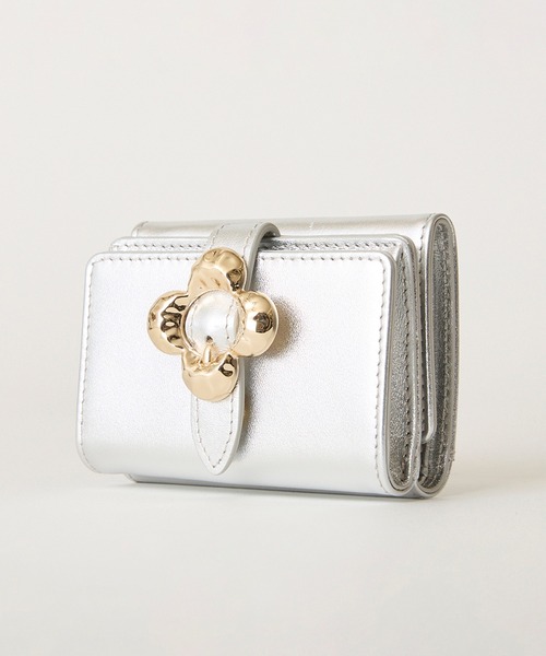 セール】【HASHIBAMI】フラワーバックル ミニウォレット（財布