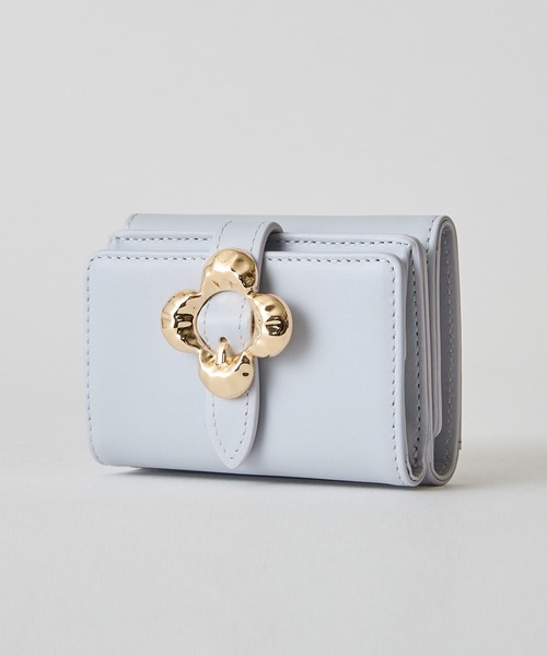 セール】【HASHIBAMI】フラワーバックル ミニウォレット（財布