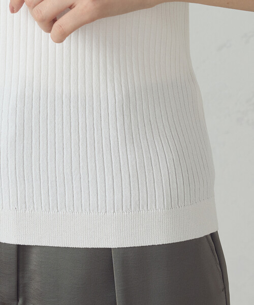 COMME CA ISM（コムサイズム）の「袖口シアーリブニット（ニット/セーター・レディース・ブラック/グリーン/ホワイト・LARGE/MEDIUM）」の20枚目の写真