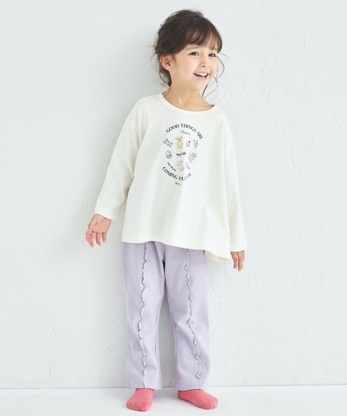 pairmanon(ペアマノン)の「ストレッチ素材 メロー フレアパンツ(その他パンツ・キッズ・ブラック/グリーン系その他/ドット/ベージュ/ピンク/イエロー系その他/ラベンダー・120/130/110/140/150/90/100)」の14枚目の写真