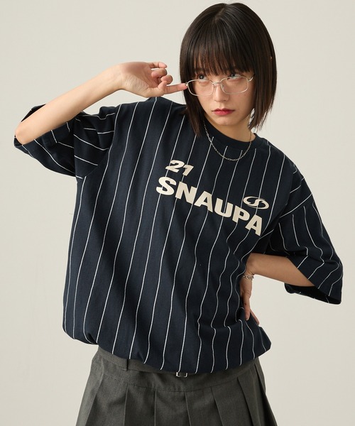 Snap club（スナップクラブ）の「【Snap club】ゲームデザインビッグシルエットドロスト半袖Tシャツ（Tシャツ/カットソー・レディース・オートミール/レッド/ピンク/ブラック/オフホワイト/ブルー/ネイビー系・M/L）」の13枚目の写真