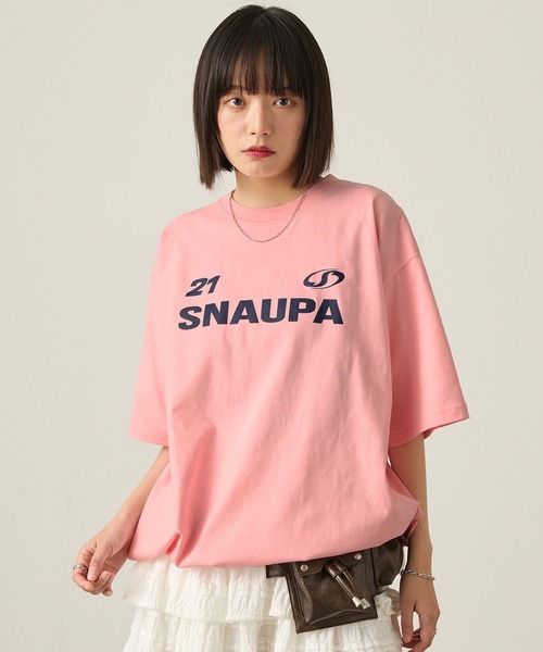 Snap club（スナップクラブ）の「【Snap club】ゲームデザインビッグシルエットドロスト半袖Tシャツ（Tシャツ/カットソー・レディース・オートミール/レッド/ピンク/ブラック/オフホワイト/ブルー/ネイビー系・M/L）」の19枚目の写真