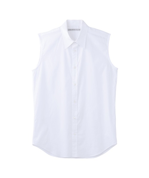 JOHN LAWRENCE SULLIVAN（ジョンローレンスサリバン）の「POPLIN SLEEVELESS SHIRT（シャツ/ブラウス・メンズ・ホワイト/ホワイト系その他/ブラック・44/46）」の2枚目の写真