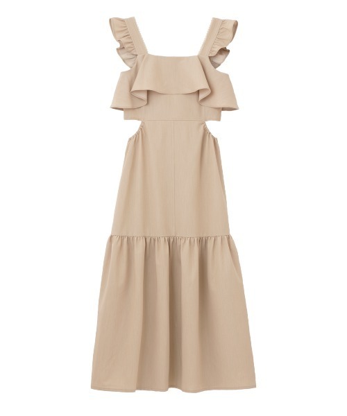 PEACH JOHN（ピーチジョン）の「サイドオープンキャミワンピ（ワンピース・レディース・ベージュ/ネイビー・ONE SIZE）」の9枚目の写真