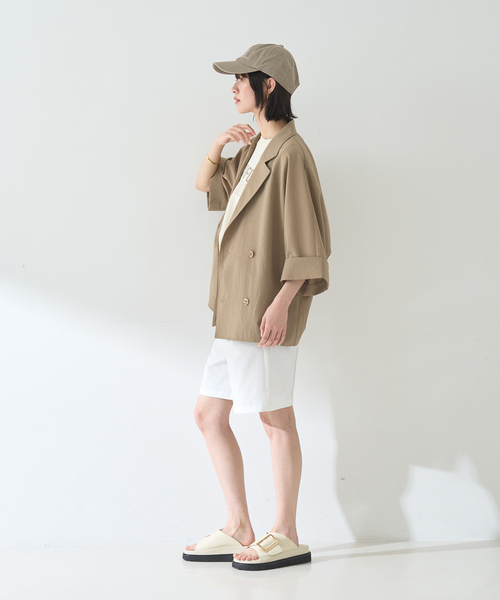 Rouge vif(ルージュヴィフ)の「フロントタックショートパンツ(その他パンツ・レディース・ベージュ/ホワイト/ブラック・36/38)」の12枚目の写真