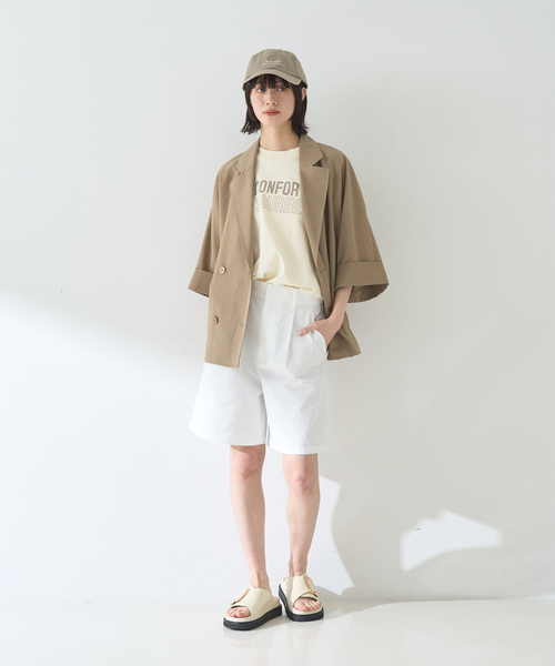 Rouge vif(ルージュヴィフ)の「フロントタックショートパンツ(その他パンツ・レディース・ベージュ/ホワイト/ブラック・36/38)」の13枚目の写真