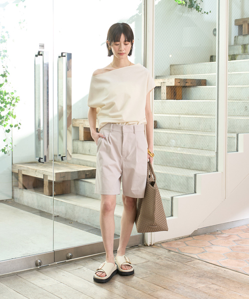 Rouge vif(ルージュヴィフ)の「フロントタックショートパンツ(その他パンツ・レディース・ベージュ/ホワイト/ブラック・36/38)」の17枚目の写真