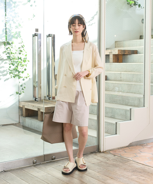 Rouge vif(ルージュヴィフ)の「フロントタックショートパンツ(その他パンツ・レディース・ベージュ/ホワイト/ブラック・36/38)」の18枚目の写真