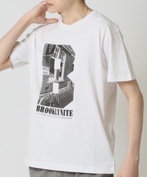 グラフィック フォトプリント半袖Tシャツ PRIMAL POINT