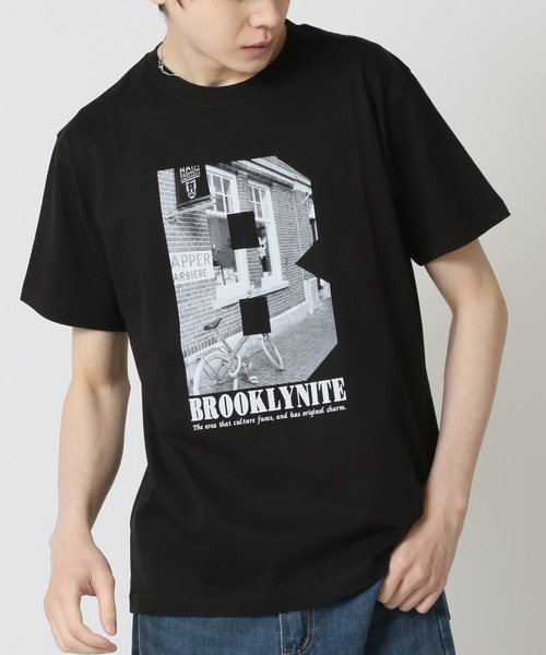 セール】グラフィック フォトプリント半袖Tシャツ PRIMAL POINT