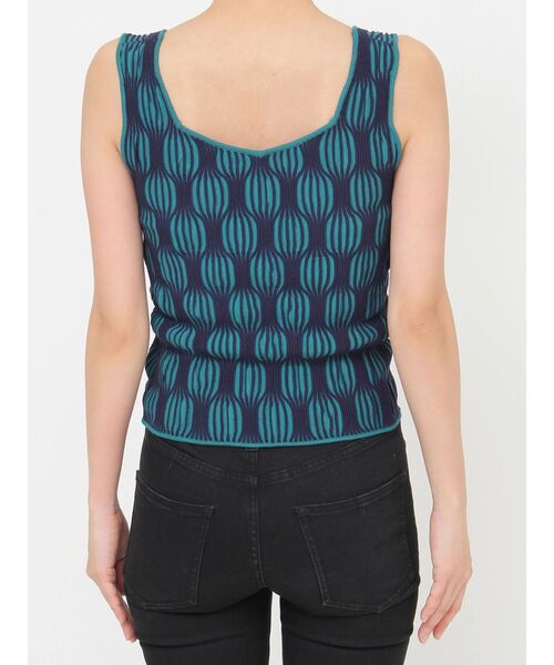 MURUA（ムルーア）の「ウェーブパターンニットタンク（タンクトップ・レディース・ブラック/アイボリー/ブルー/オレンジ・FREE）」の19枚目の写真