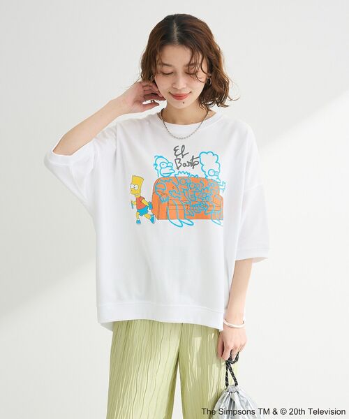 The Simpsons（ザ・シンプソンズ）の「The Simpsons発泡プリントスウェット（スウェット・レディース・ホワイト/杢グレー・FREE）」の10枚目の写真