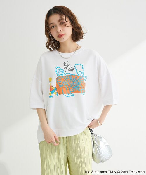 The Simpsons（ザ・シンプソンズ）の「The Simpsons発泡プリントスウェット（スウェット・レディース・ホワイト/杢グレー・FREE）」の14枚目の写真