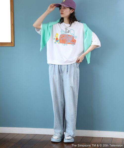 The Simpsons（ザ・シンプソンズ）の「The Simpsons発泡プリントスウェット（スウェット・レディース・ホワイト/杢グレー・FREE）」の20枚目の写真