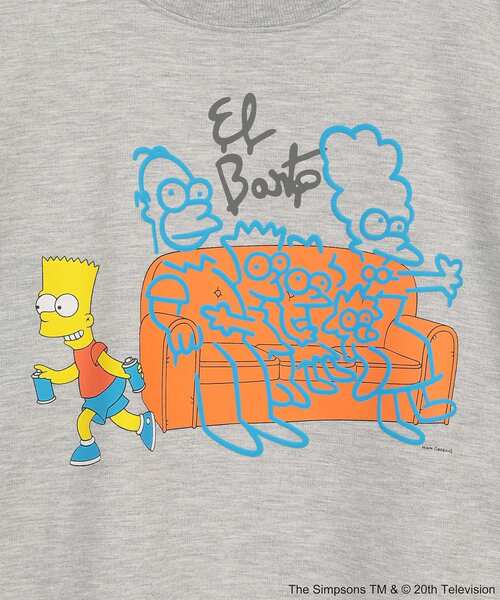 The Simpsons（ザ・シンプソンズ）の「The Simpsons発泡プリントスウェット（スウェット・レディース・ホワイト/杢グレー・FREE）」の5枚目の写真