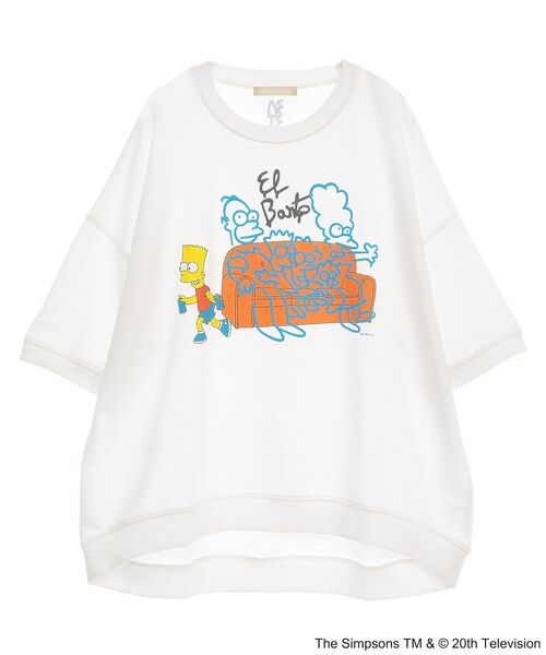 The Simpsons（ザ・シンプソンズ）の「The Simpsons発泡プリントスウェット（スウェット・レディース・ホワイト/杢グレー・FREE）」の8枚目の写真