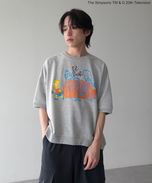 The Simpsons（ザ・シンプソンズ）の「The Simpsons発泡プリントスウェット（スウェット・レディース・ホワイト/杢グレー・FREE）」の2枚目の写真