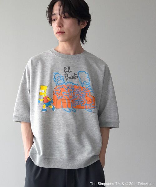 The Simpsons（ザ・シンプソンズ）の「The Simpsons発泡プリントスウェット（スウェット・レディース・ホワイト/杢グレー・FREE）」の3枚目の写真