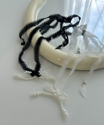 SOLLON.（ソルロン）の「パールリボンレースネックレス（チョーカー）」