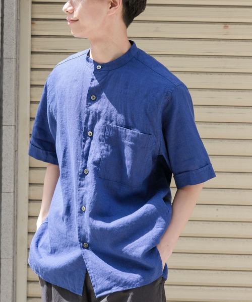 FORK&SPOON　ギボシコクーンショートスリーブシャツ BLUE.ST FORK&SPOON ギボシコクーンショートスリーブシャツ(1 BLUE.ST
