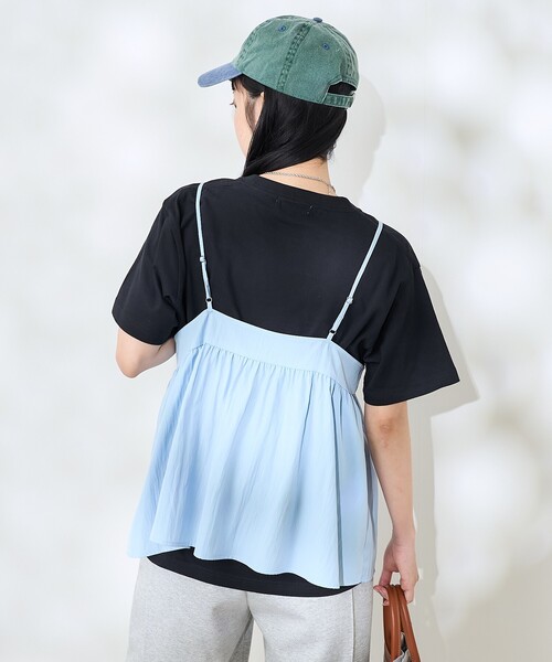 セール】<接触冷感> SUMMERCOOL リボン付き キャミソール セットアップ